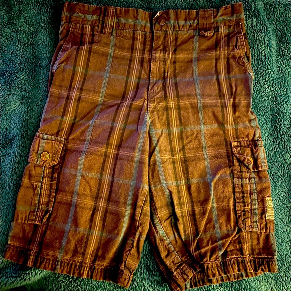 Shaun White Plaid Cargo Shorts